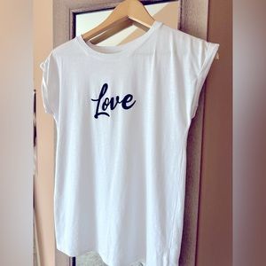 Love White T-Shirt - S